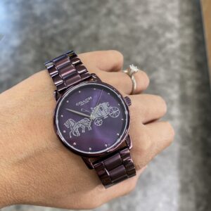 CH - Grand Chain Carriage Face Purple Chain-14502923 - purple