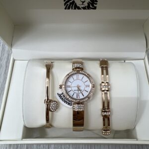 Anne - Anne Klein Swarovski Crystal Rosegold Watchset - Rosegold