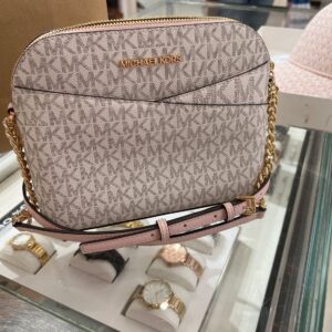 MK - Medium Dome Signature Crossbody - blush