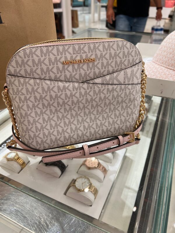 MK - Medium Dome Signature Crossbody - blush