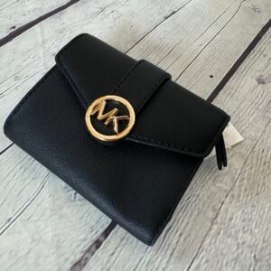 MK - Carmen Medium Flap bifold Wallet - black