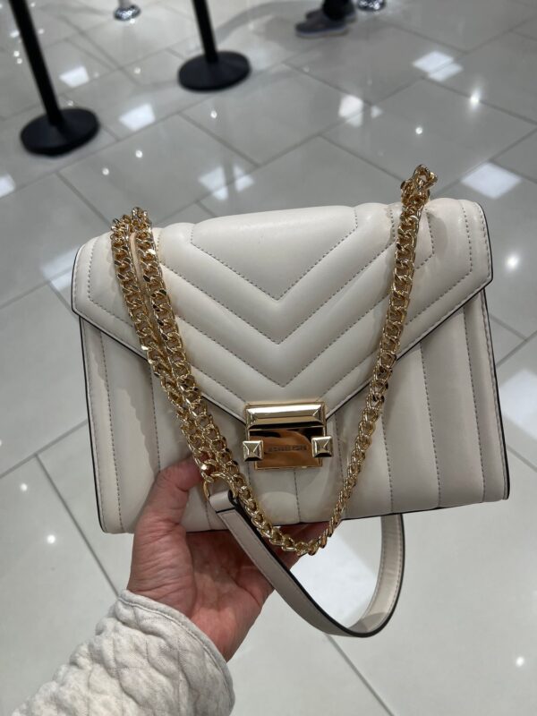 MK - Whitney Medium Flap Crossbody - creme pale