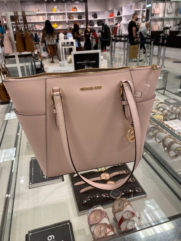 MK - Charlotte Large Zipped Tote - powder blush