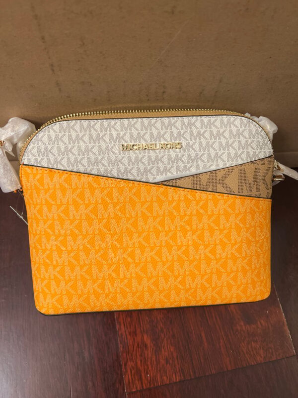 MK - Dome Signature Crossbody - Pop Orange Multi