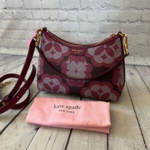 KS - Overside Monogram Satchel - Garnet Rose