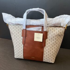 FO - Skylar Satchel 2 tone material - Taupe Tan