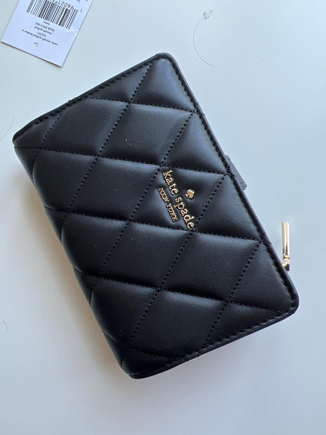 KS - Carey Smooth Quilted Medium wallet - black