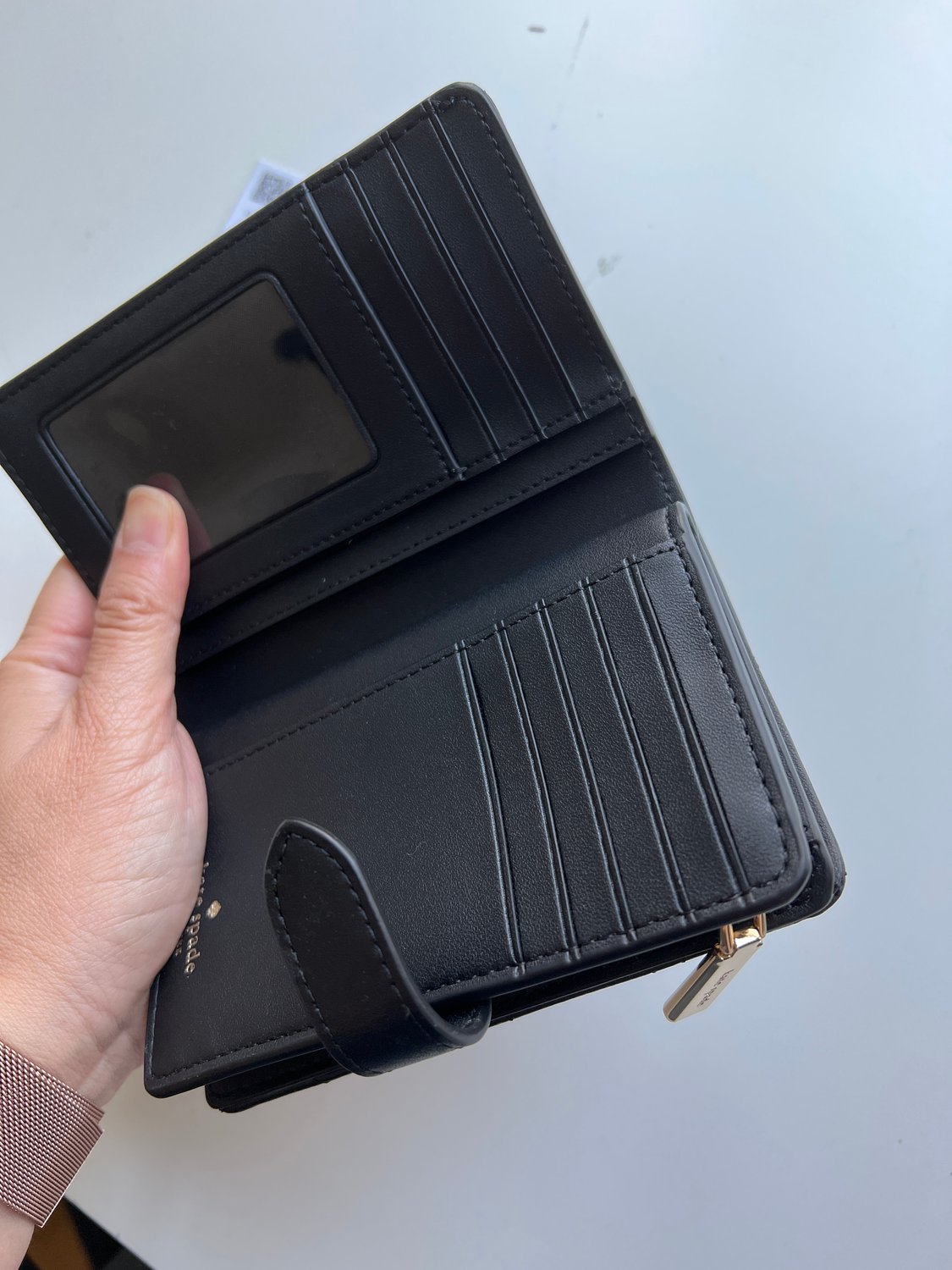 KS - Carey Smooth Quilted Medium wallet - black - Image 2