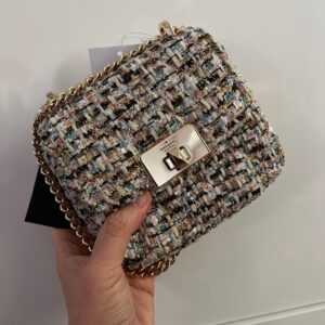 KS - Carey Tinsel Tweed Micro Flap Crossbody - multi